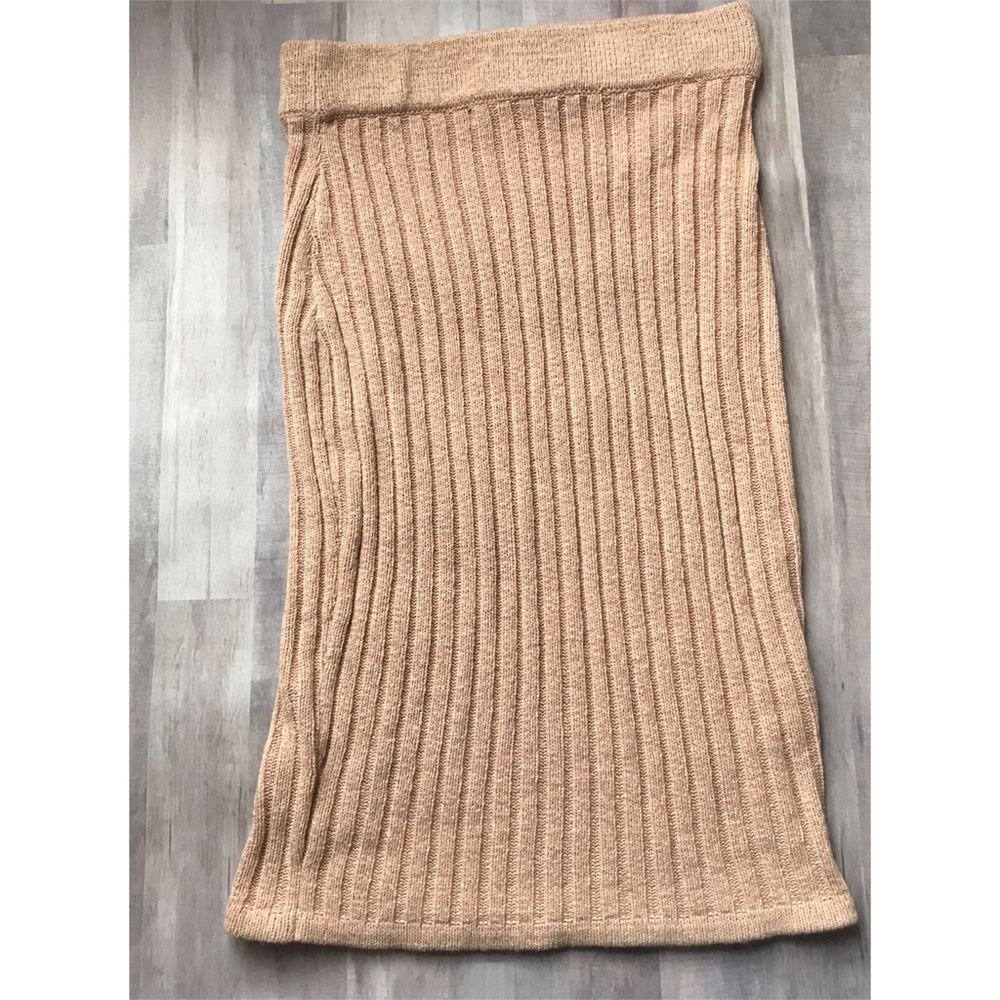 English Factory Ribbed Knit Midi Skirt - Picture 2 of 2